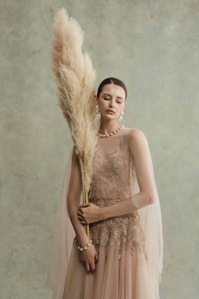Avelia Beaded Long Dress