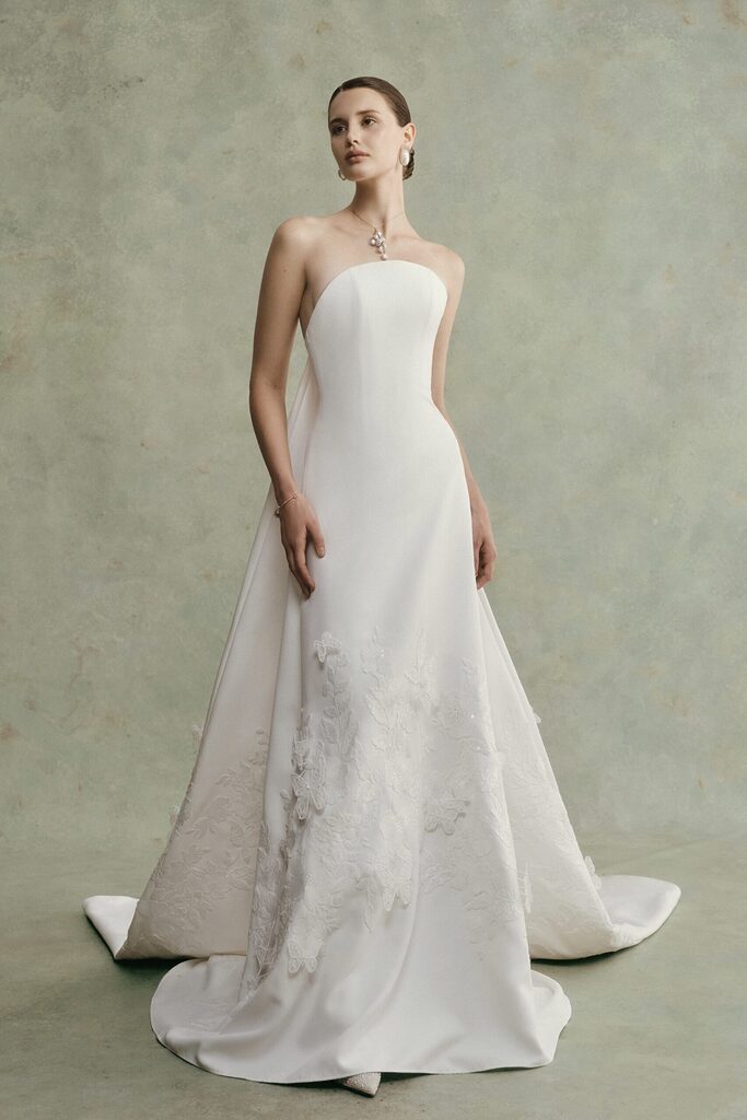 Seraphine Strapless Embroidered Long Dress