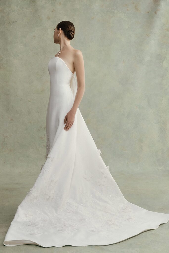 Seraphine Strapless Embroidered Long Dress