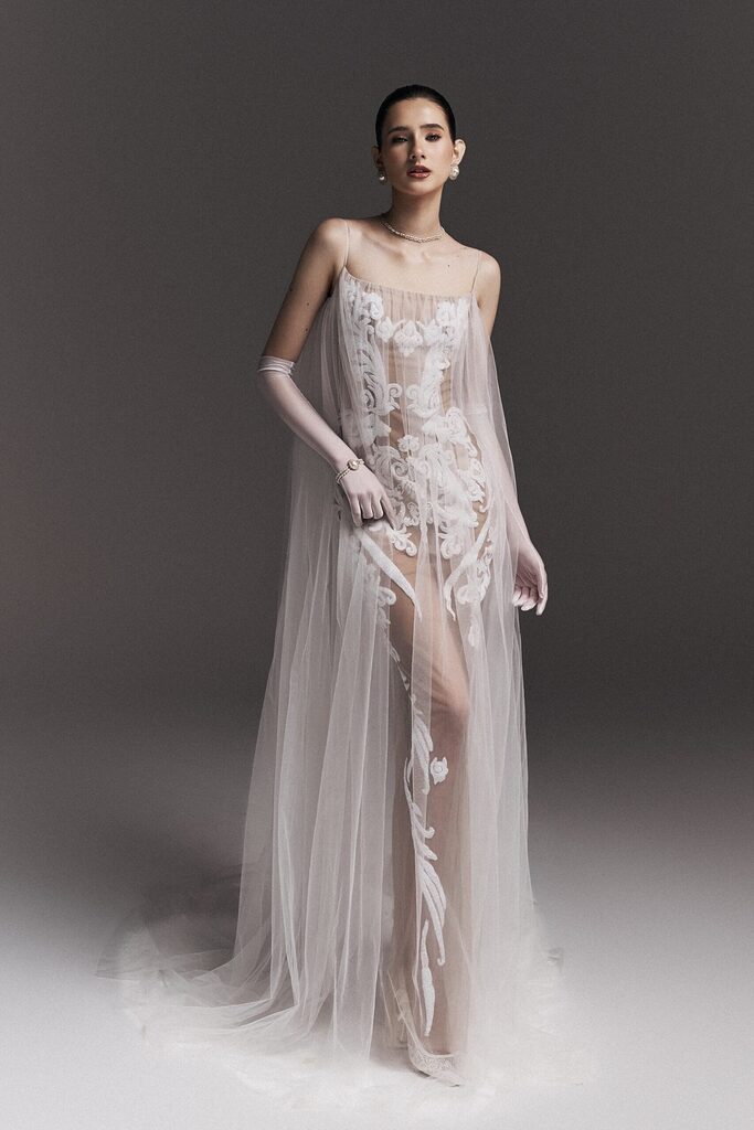 Serenity Square Neck Long Dress