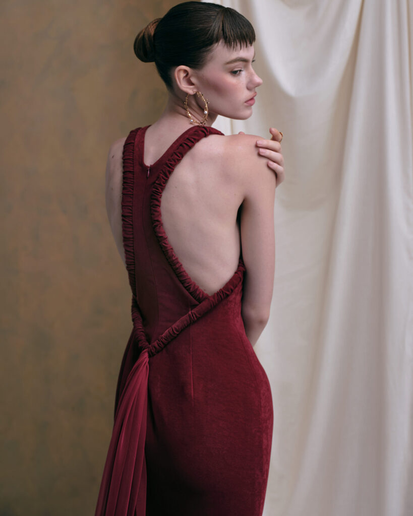 Valentina Halter Long Dress